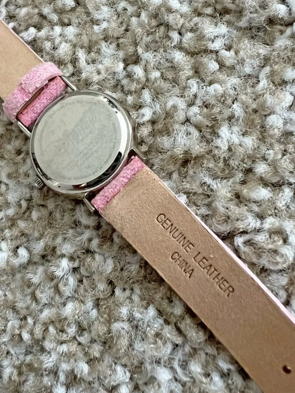 Y2K Eeyore Disney Cuties Winnie The Pooh Pink Sparkle Leather Watch Vintage